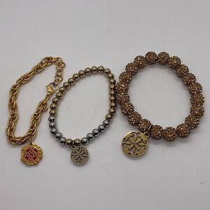 Rustic Cuff Stretch Beaded Bracelets Set